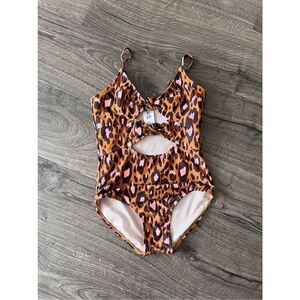 Art Class Chita print Pink Swimming bodysuit Girl’s size 14